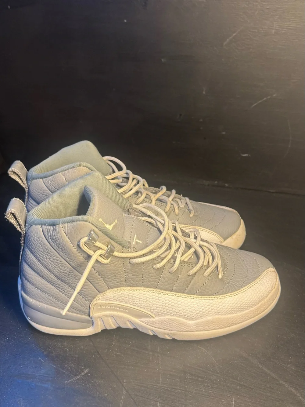 Jordan 12 Men’s High-Top Sneakers in Light Gray